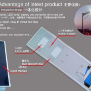 the feature of integrated led street light series