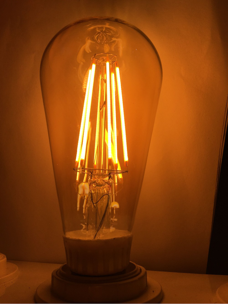 ST64 LED filament light