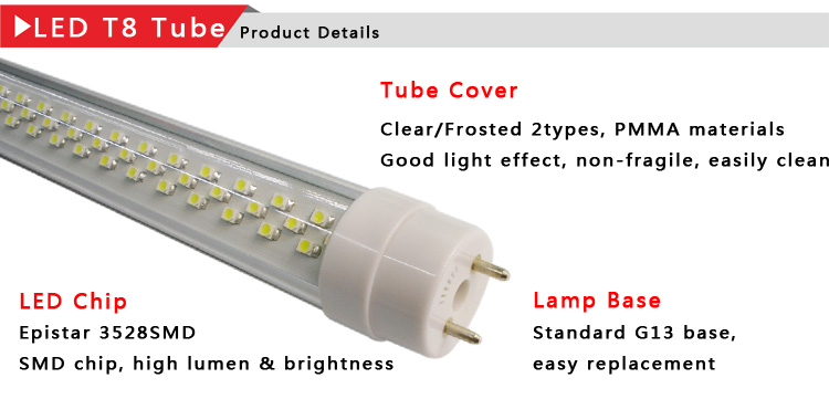 led tube light fixture t8 4ft (1)