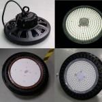 100W 150W 200W UFO LED Hallenleuchte IP65 CE SAA führte Lagerschuppenbefestigung (3)