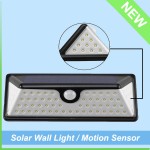 Luz de pared LED solar con sensor de movimiento para lavadora al aire libre a prueba de agua IP65 (6)