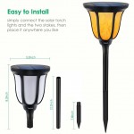 Solar Torches Light Outdoor IP65 Waterproof Flame for Patio Porch Garden Deck Yard (2)