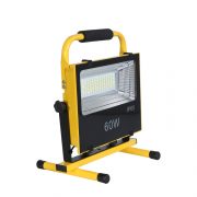 IP65 Outdoor emergency alarm red and blue flash 60w 120w led rechargeable flood light (4)