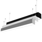 5 ans de garantie plafond Led linéaire lumière 18W 36w 72w luminaire linéaire led monté en surface (4)