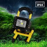 Επαναφορτιζόμενος προβολέας LED IP65 10w 20w με μαγνητικό πόδι (7)