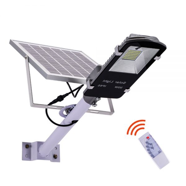 Fully automatic outdoor ip65 integrated garden 30w solar led street lighting fixtures (8)