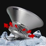 CE Rohs Aluminum 6500K White 100w 150w 200w 120lm W LED High Bay Light For Factory Warehouse (16)