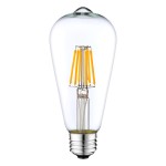 St64 Dimmable 4w 6w 8w Vintage Edison Led Filament Bulb E26 110v E27 220v Clear Glass Led Filament Bulb (2)