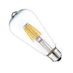 St64 Dimmable 4w 6w 8w Vintage Edison Led Filament Bulb E26 110v E27 220v Clear Glass Led Filament Bulb (3)